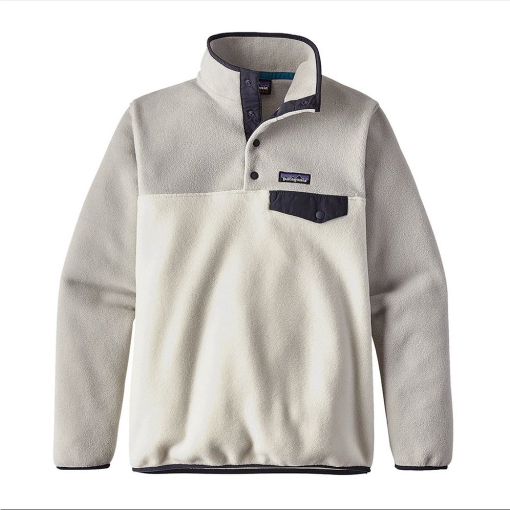 Patagonia Women’s Lightweight Synchilla Snap T Fleece Pullover Burch White